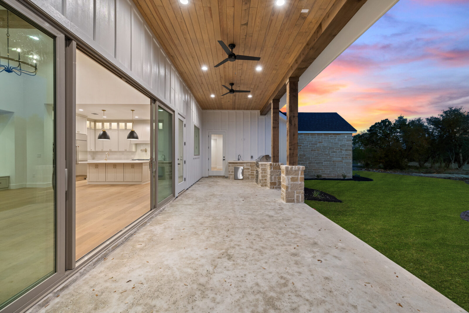 Southerly Homes' custom home harmonizing with the natural surroundings, Austin, United States.