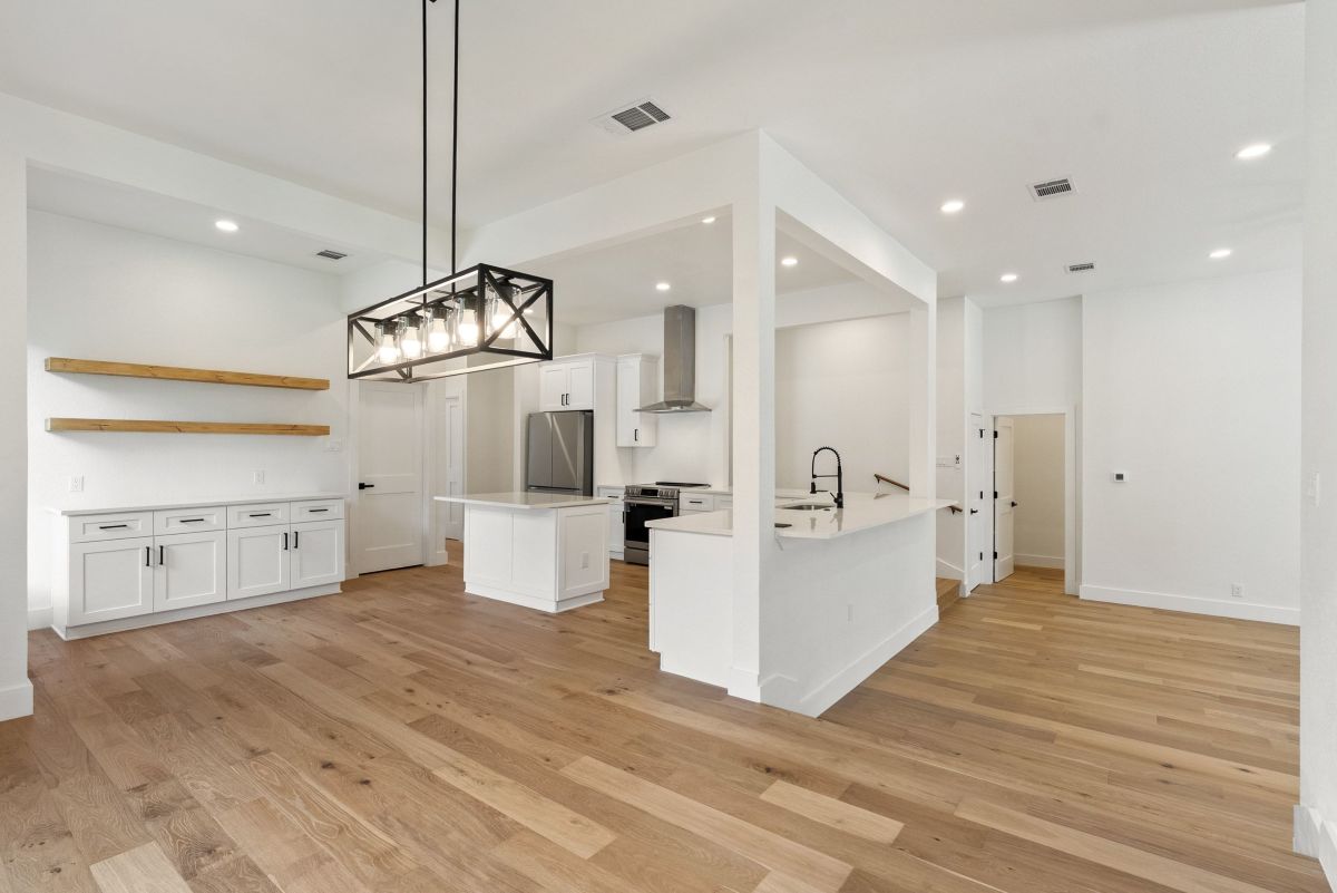 Interior view of a remodeled home by Southerly Homes.